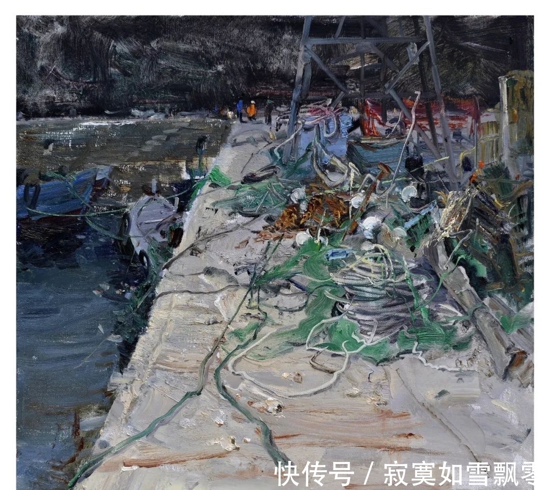 中国画$画家厉国军参展“写意气象 中国油画展” 展现潮起潮落的岁月印记