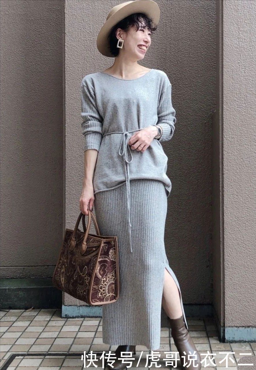 皮衣|“中年矮个女人”穿衣别太随便,学日本素人的搭配,简约又显气质