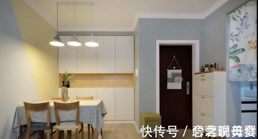 收纳|70㎡北欧两室,客厅不设收纳柜,随孩子任性玩耍!