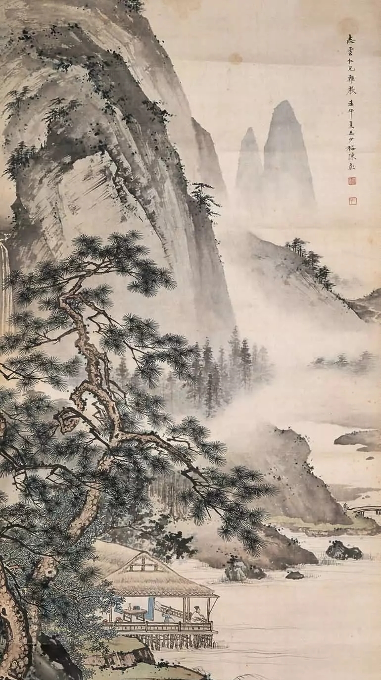 陈少梅#中国画｜陈少梅的山水画，藏了一股冷逸的清风