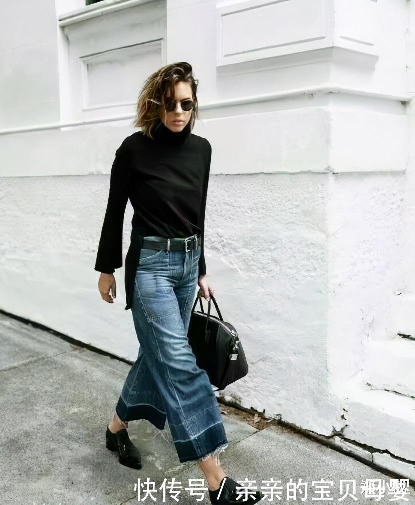 技巧|“毛衣+阔腿裤”穿对有多时髦!这4种博主专用穿搭技巧,显气质