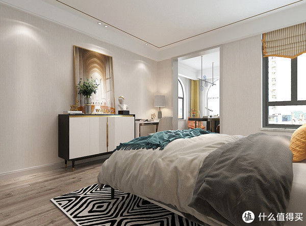 暖白色|看了她家的现代轻奢风，被彻底“治愈”了，打开房门就被惊艳到了