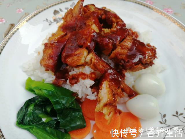 吉野|“家庭版”照烧鸡排饭，色泽诱人，肉质滑嫩，吉野家不外传的秘方