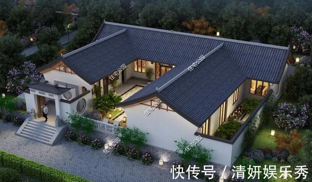平面|2021年农村建房子,推荐这15套中式小院,造价便宜还实用