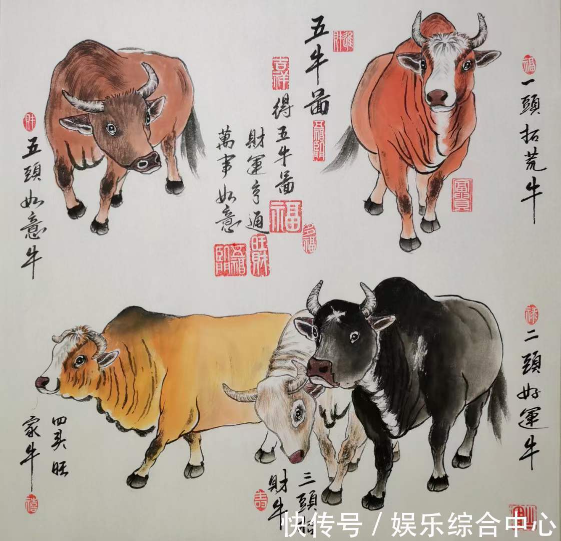 花鸟@?吕壮丽(青石)花鸟画:清新流畅雅丽生动