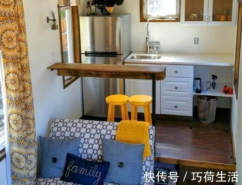 面积|小户型面积不够不要卧室了，把厨房抬高30公分底下塞张床