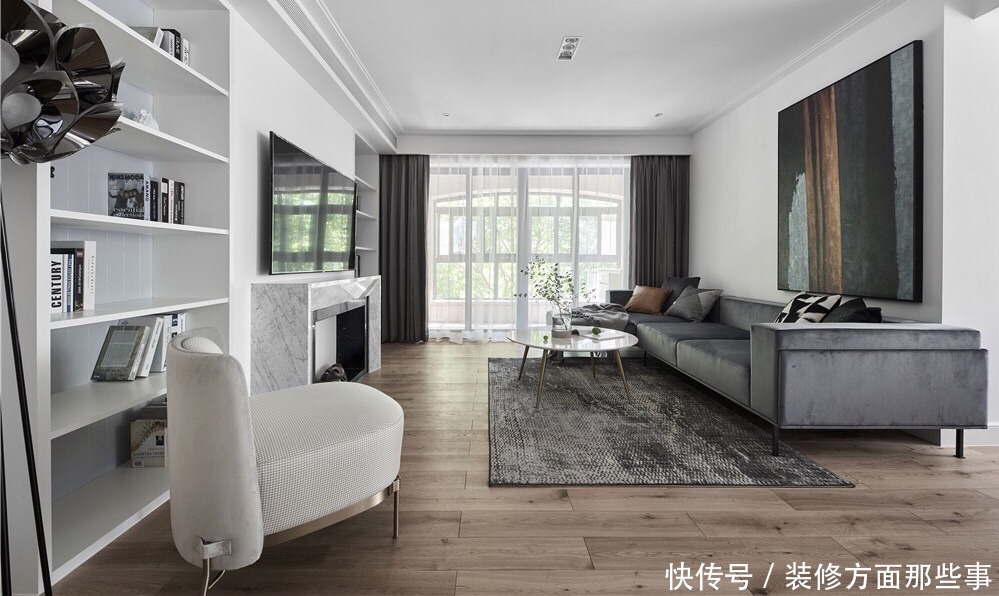 慵懒度|180平现代风四居,将小阳台都扩展到客餐厅中有280㎡的既视感