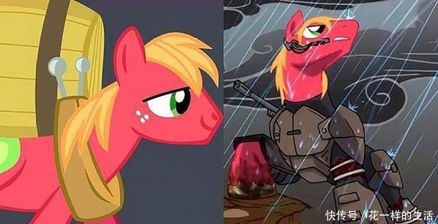 彩虹色|小马宝莉继小狼宝莉之后,网友又出小马战士,云宝我先抱走了