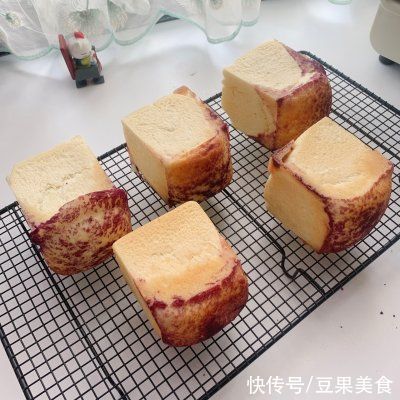 和面|100个吐司练习No.38紫薯脆皮雪顶吐司