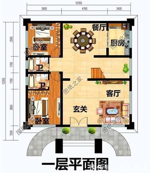 卫生间|农村两层半楼房设计图,适合农村的款式,回家盖房千万别错过这款