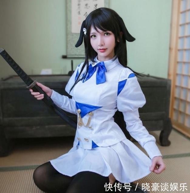 cospl小姐姐cosplay小舞，一双“筷子腿”纤细修长，网友：期待朱竹清