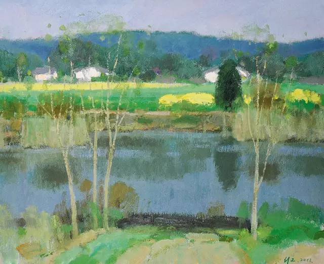 高级色彩,沈行工独特的诗意性油画