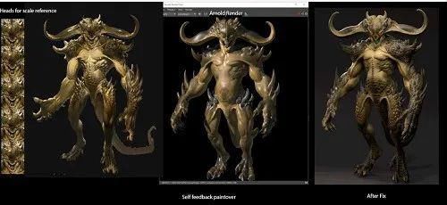 直线网公众号|大佬！Maya+ZBrush+Substance制作泰坦野兽全流程 ！