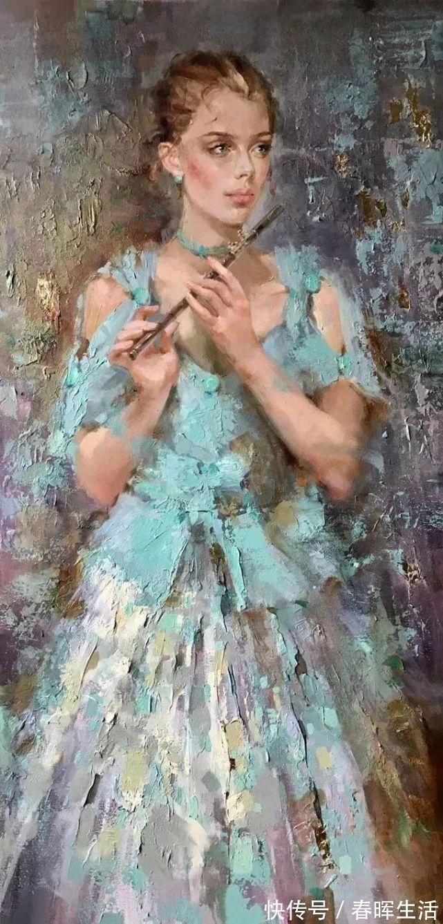 irene@她的油画有一种惊艳脱俗的美,乌克兰天才女画家艾琳·谢里