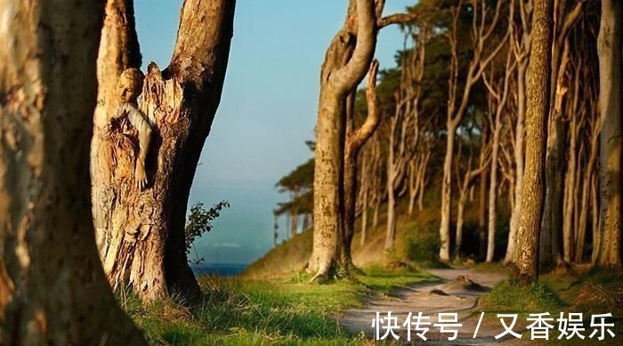 照片&德艺术家把不着片缕的美女隐藏在照片中,人体彩绘伪装下佳人何在