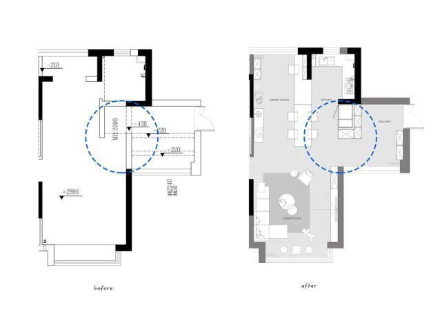 衣帽间@巧用玄关,引入西厨岛台,打造LDK式客餐厨的日式氛围家