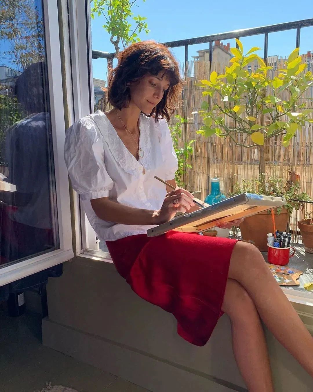 法式|法式上衣+高腰下装，今年夏天必火的组合