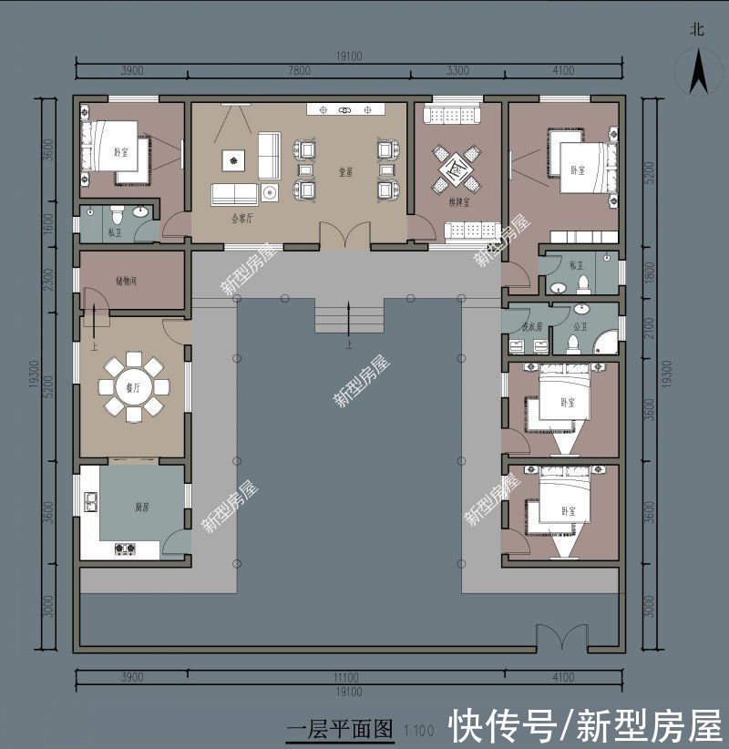 占地|浓浓中国味，10套经典中式三合院合集，有房有院才是家