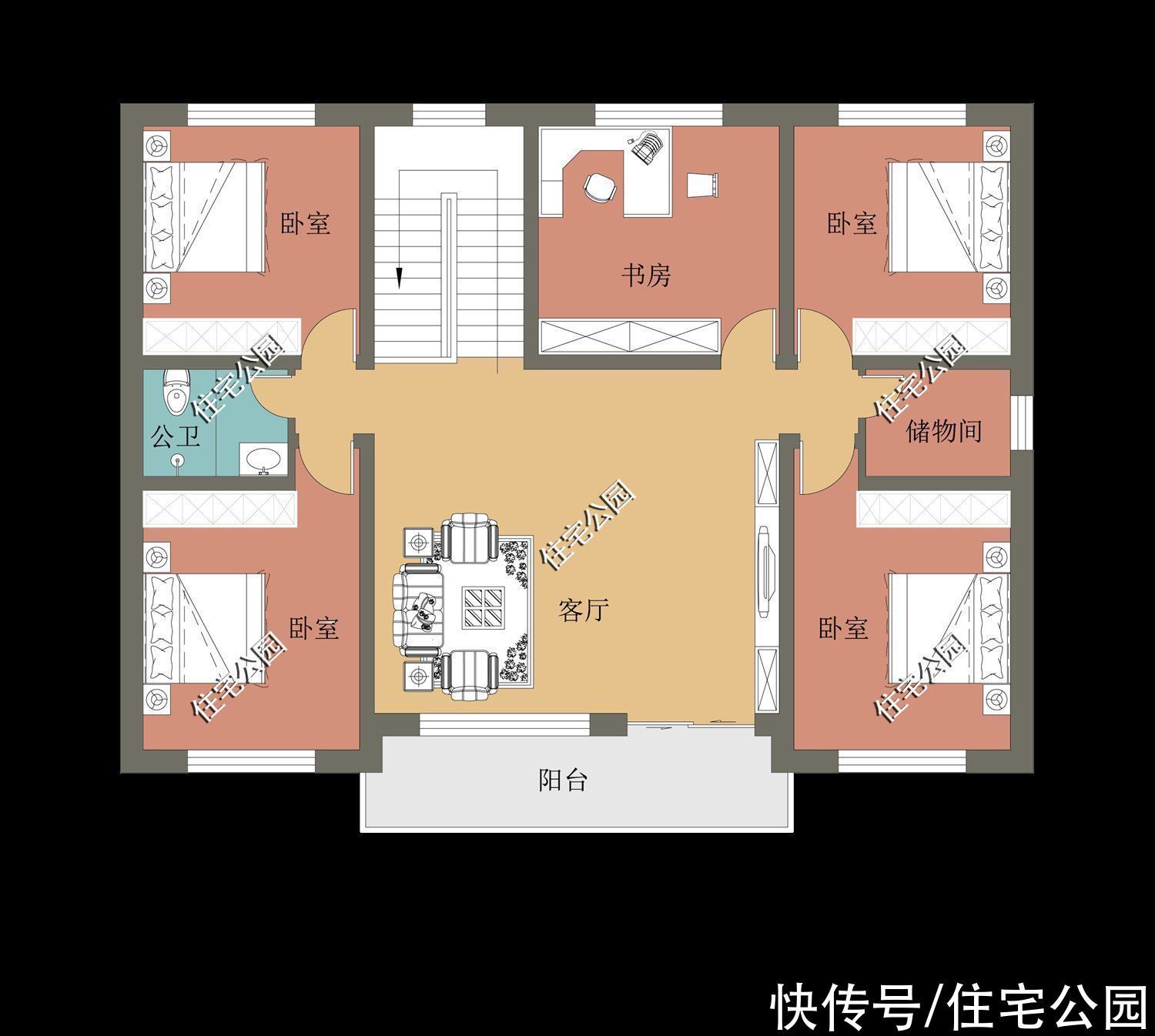 占地面积|下半年建房就选这10套二层吧，颜值一套比一套高，30来万就能盖