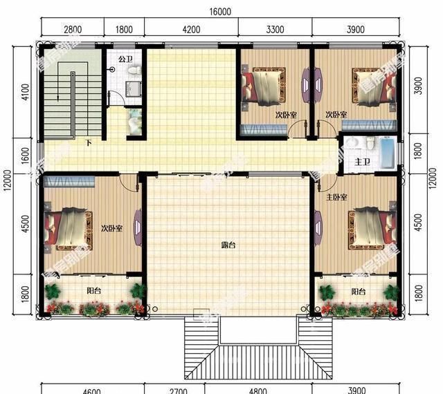 三室|两栋客厅居中放,挑空设计的欧式别墅,盖房就该气派点