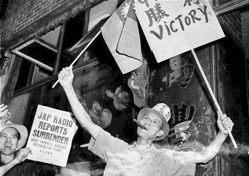 投降|盘点1945年日本投降时,世界人民如何表达胜利的喜悦