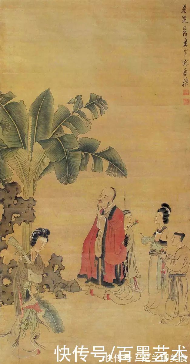 痛饮读骚图|画中狂士，兼得于亦剑亦箫之美——明代画家陈洪绶