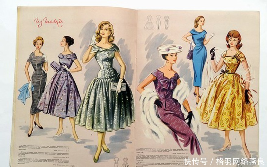 赫鲁晓夫|1957年的苏联时装杂志服装好漂亮模特好时髦
