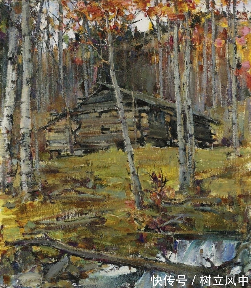 橡树&油画风景：大师笔下的秋天树木，带你漫步在秋色灿烂的世界里