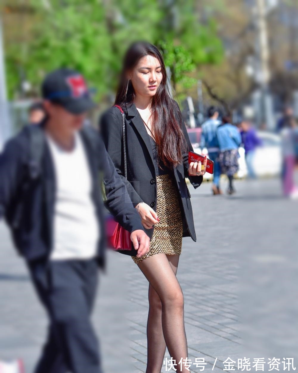 高跟鞋|气质职业套装搭配尖头高跟鞋,成熟稳重,飘逸美丽