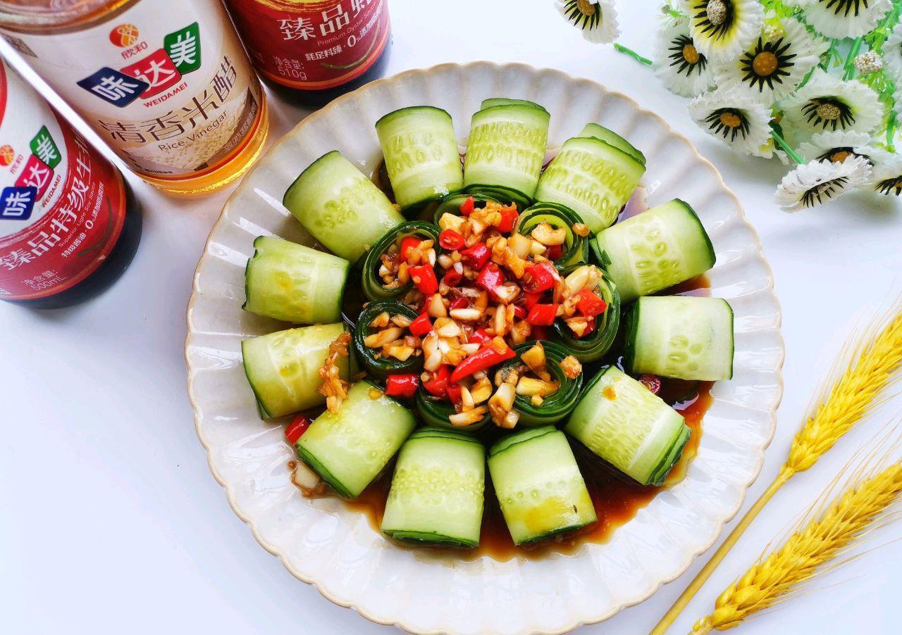 味道|黄瓜此做法,不仅颜值高,味道也很好,大人孩子都喜欢吃