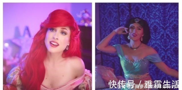 千金小姐|迪士尼公主真人cos版,艾莎完美还原,茉莉成“大妈”