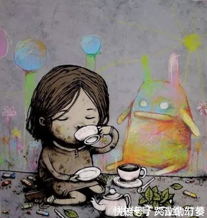 插画&这组内涵插画,刚看第一张笑喷了,看到第三张我就泪奔了