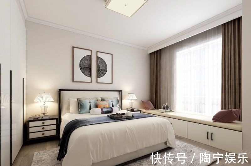 装修|朋友买的118平米三居室,一共才花9万,这新中式风格太美了