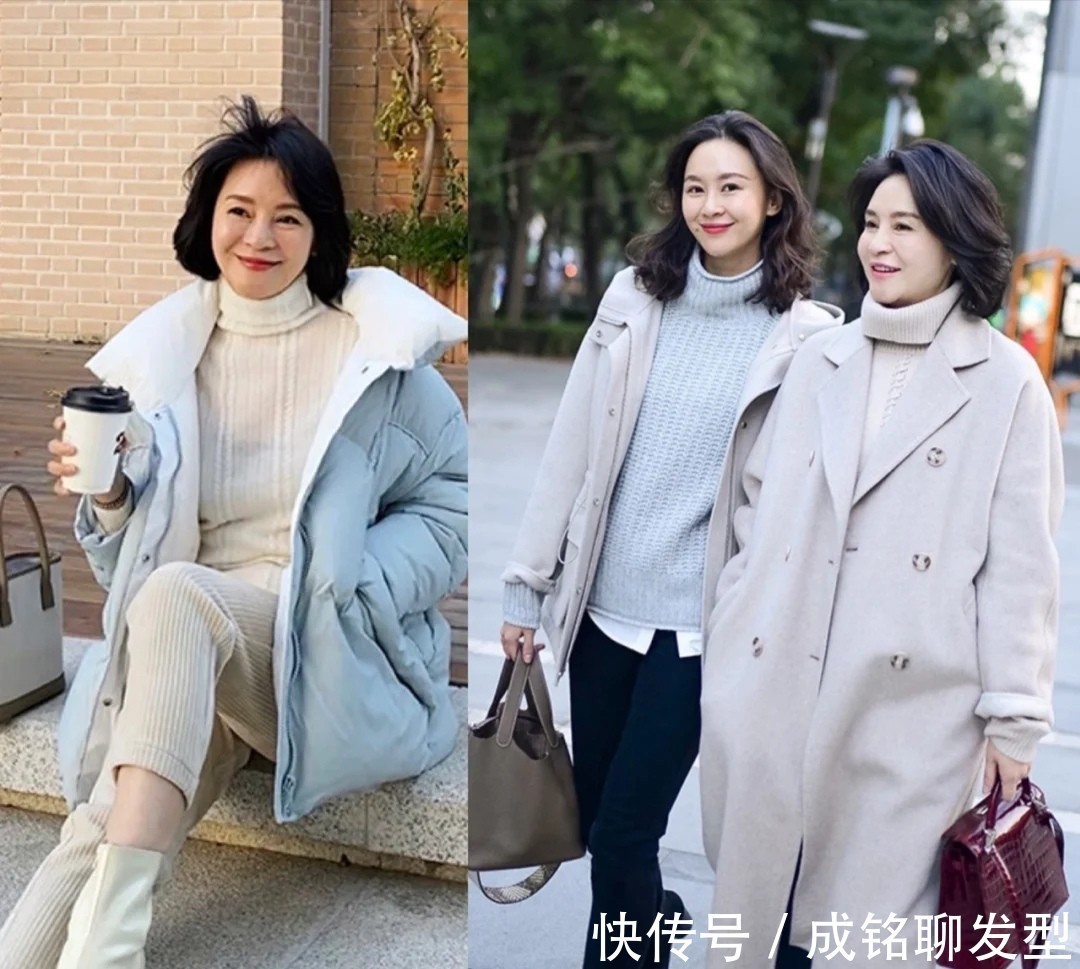 冬季|50岁+的女人冬季穿啥裤装?有黑白二色就够了,百搭显瘦又减龄