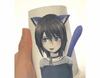 纸杯#给这位大神纸杯,还你可动的二次元美少女,更神奇的陆续有来