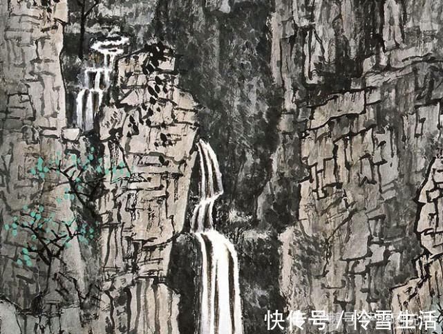 国画！一手抓写实，一手抓装饰美，白雪石绘《太行春晓》