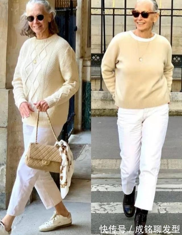 黑色|70岁比年轻人还会穿,奶奶辈也穿出时髦范,她才是真正的穿搭高手