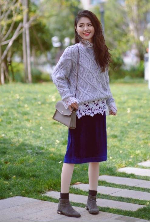 搭配 30+女人出门记得穿毛衣,学潮人这样搭,满足显瘦显高需求!