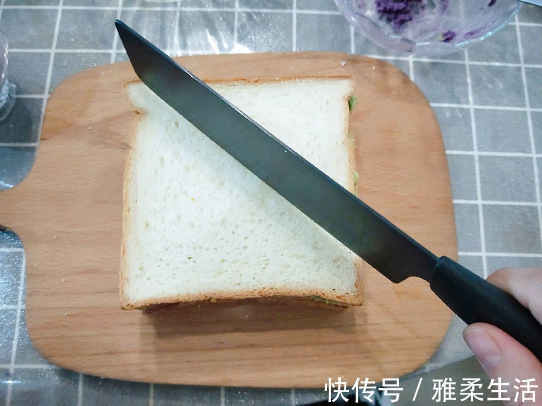面包片|颜值高的三色三明治,制作简单,口味丰富
