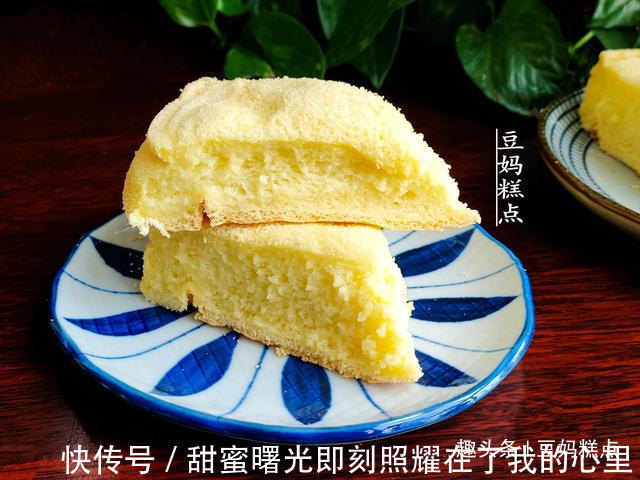 糯米泡一夜，做成蛋糕，方法简单口感软糯，出乎意料的好吃