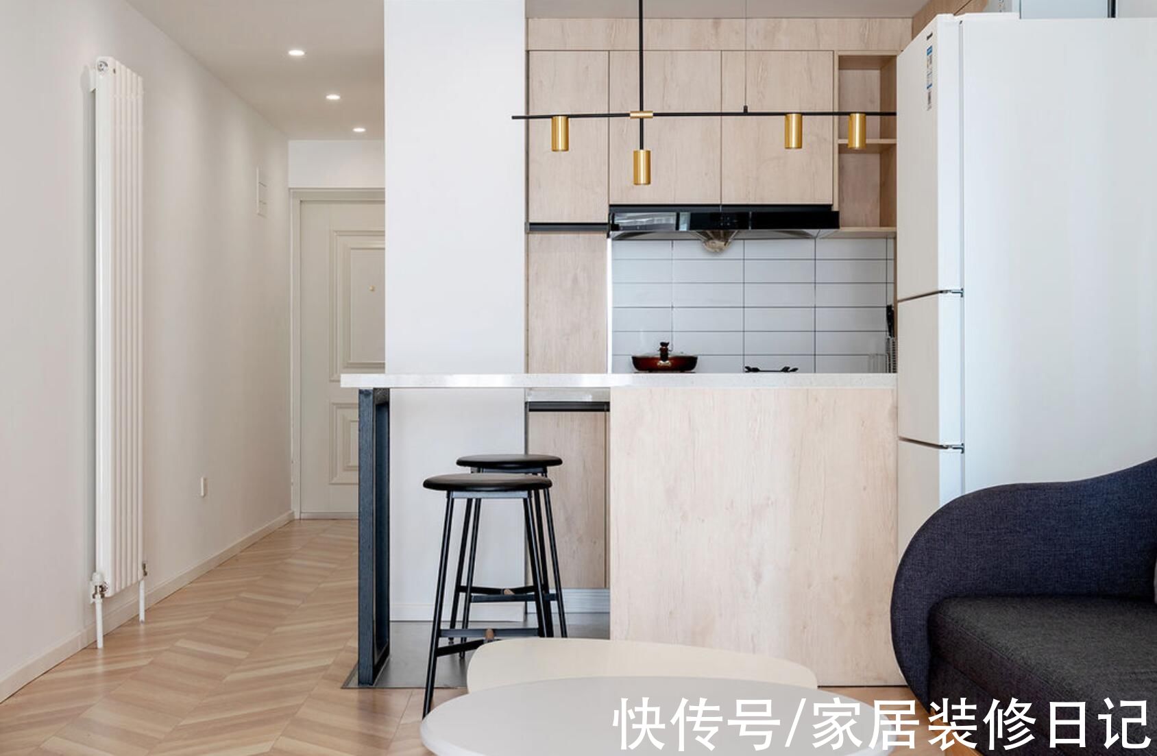 次卧|北京屋主的48㎡小家，全屋刷白真通透，次卧不装墨菲床有点可惜？