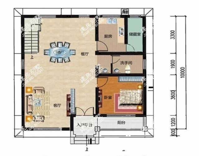 别墅|两栋宽10米左右的别墅,造型简单布局实用,老家很多人建!