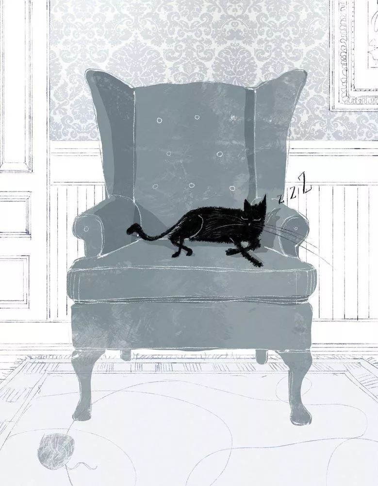 治愈插画$治愈插画:童年,像一个流丽繁复的梦