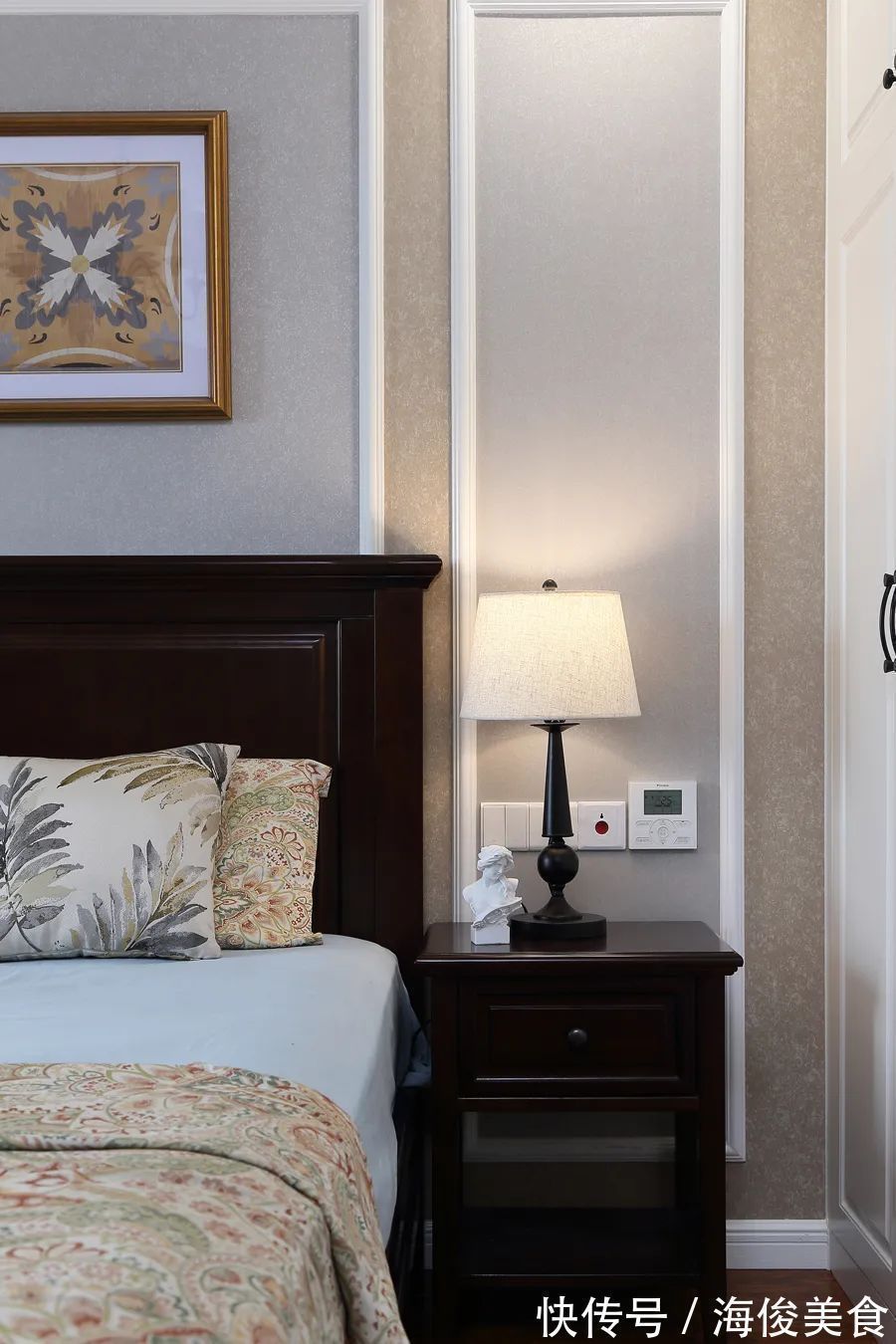 美式|127㎡现代美式,安静优雅的空间,成熟+浪漫的布置,稳重舒适