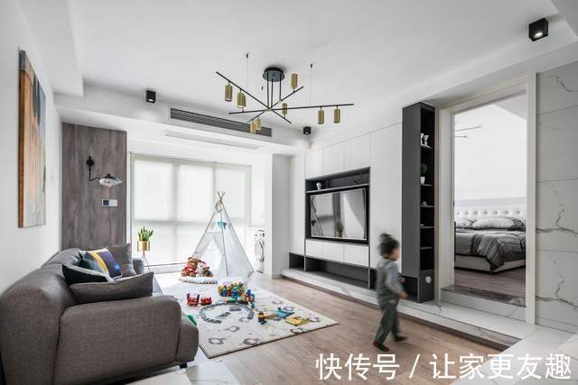 装修|110㎡三室现代风格，这样装修简洁大方，省钱美观