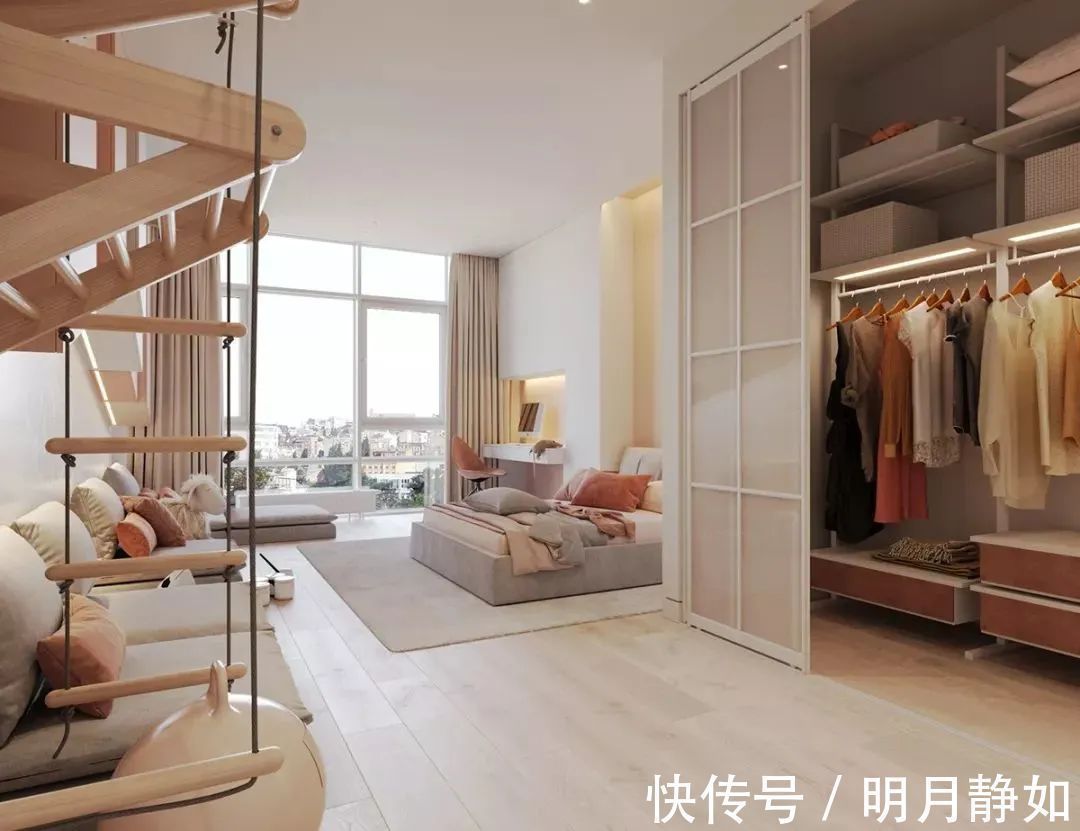 深灰色|180㎡现代简约，满屋的高级灰，橘粉色的点缀，低调时尚好高级