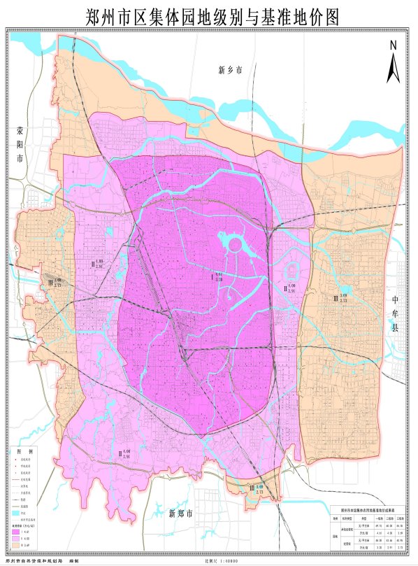 林地|官宣：郑州中心城区最新基准地价标准发布！