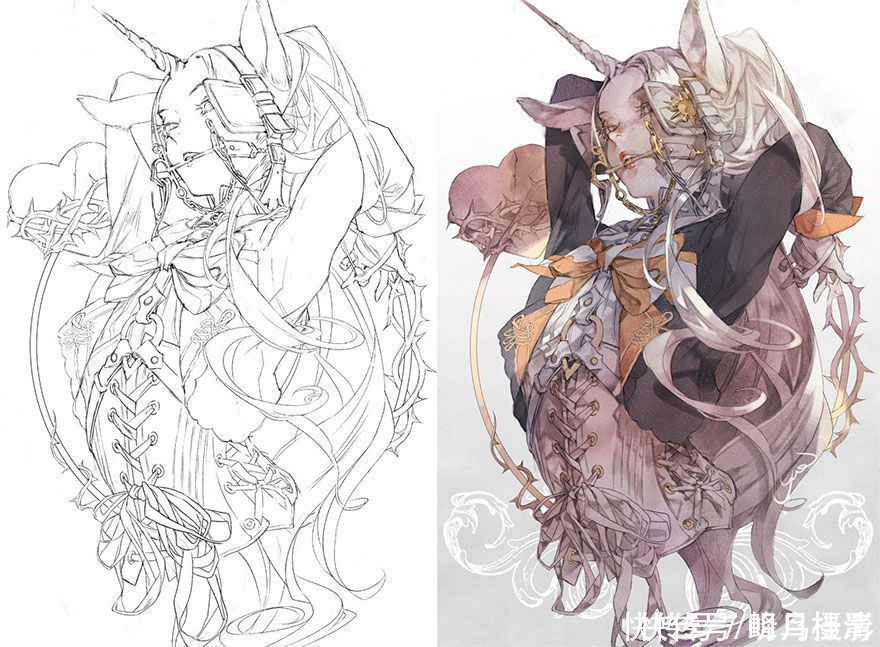 初稿|27个初稿与成品对比照,前后差距太大,网友:这是同一副画吗