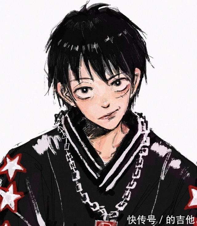 画师|当《海贼王》角色变不良少年,索隆高冷霸气,看到山治笑出声