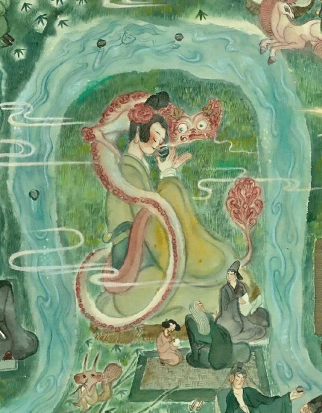 插画师@92年中国最美插画师,闭关一年画洛神,一笑倾城